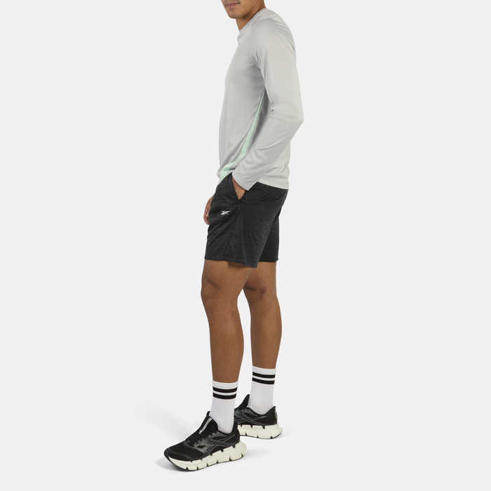 ID Train Strikkede Treningsshorts Svart Melert