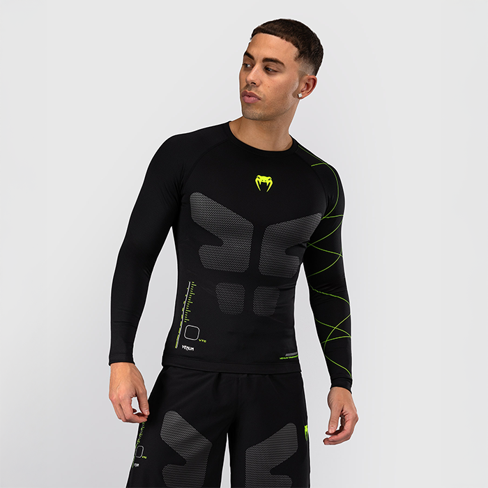 Training Camp 4.0 Rashguard Langermet Svart Gr&oslash;nn