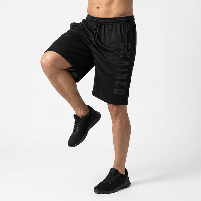 Chained Mesh Shorts Svart