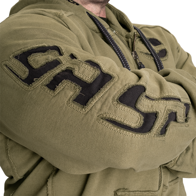 Pro Gym Hoodie Acid Wash Gr&oslash;nn