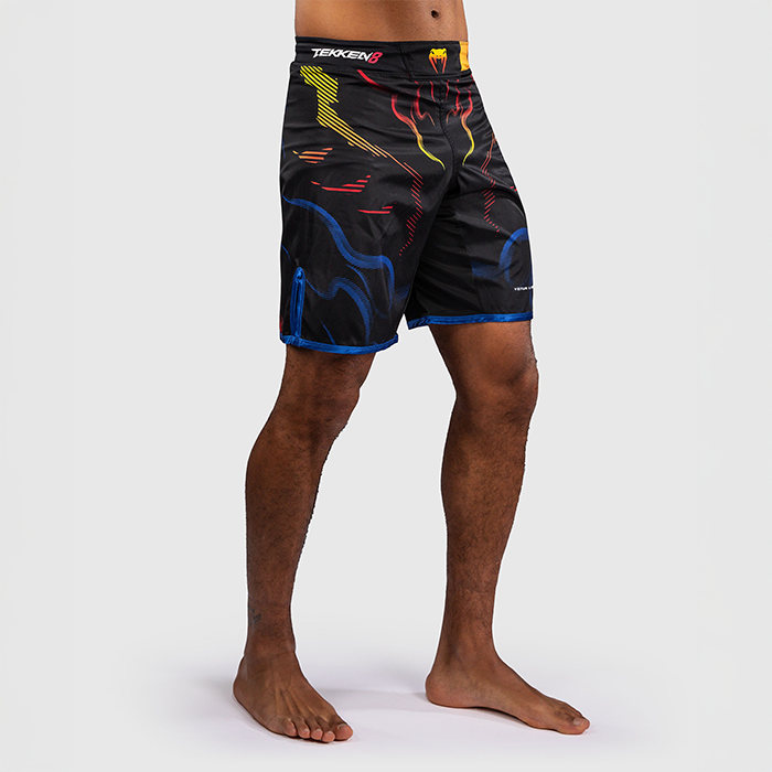 Venum x TEKKEN 8 Fightshorts Yoshimitsu Svart Oransje