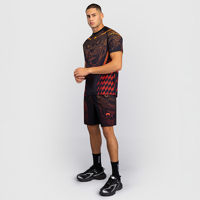 Venum Quetzal Fury Dry Tech T-skjorte Svart R&oslash;d Oransje