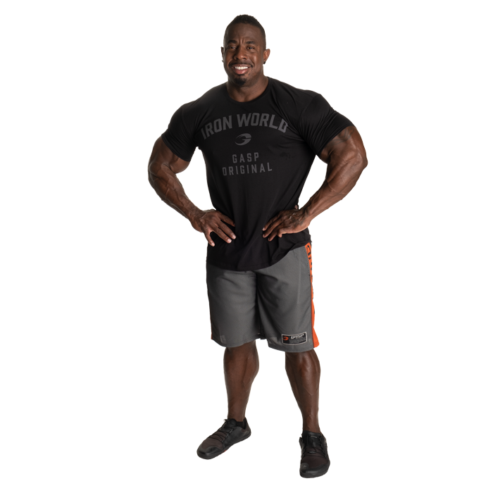 No1 Mesh Shorts Svart Oransje