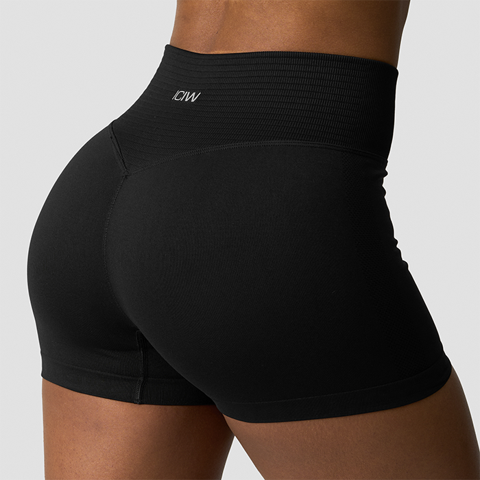 Define Seamless V-formede shorts Svart