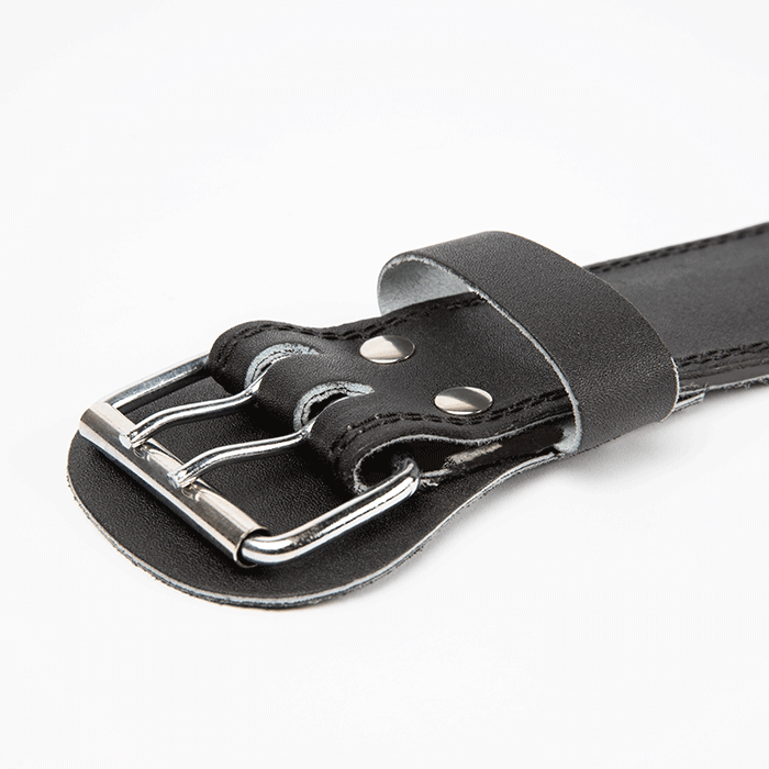 4 Inch Polstret L&oslash;ftebelte L&aelig;r Svart/R&oslash;d