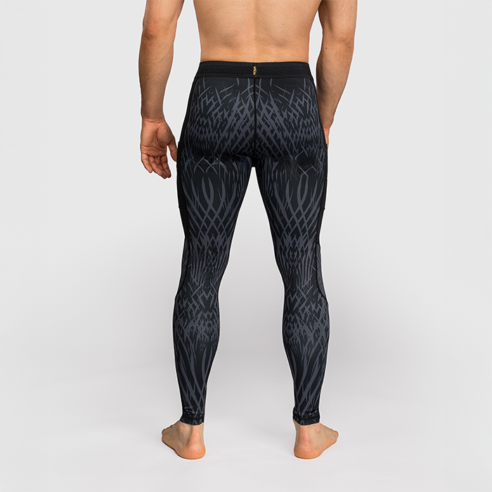 Venum X Chimaev Wild Borz Spats Treningstights Svart Gr&aring;