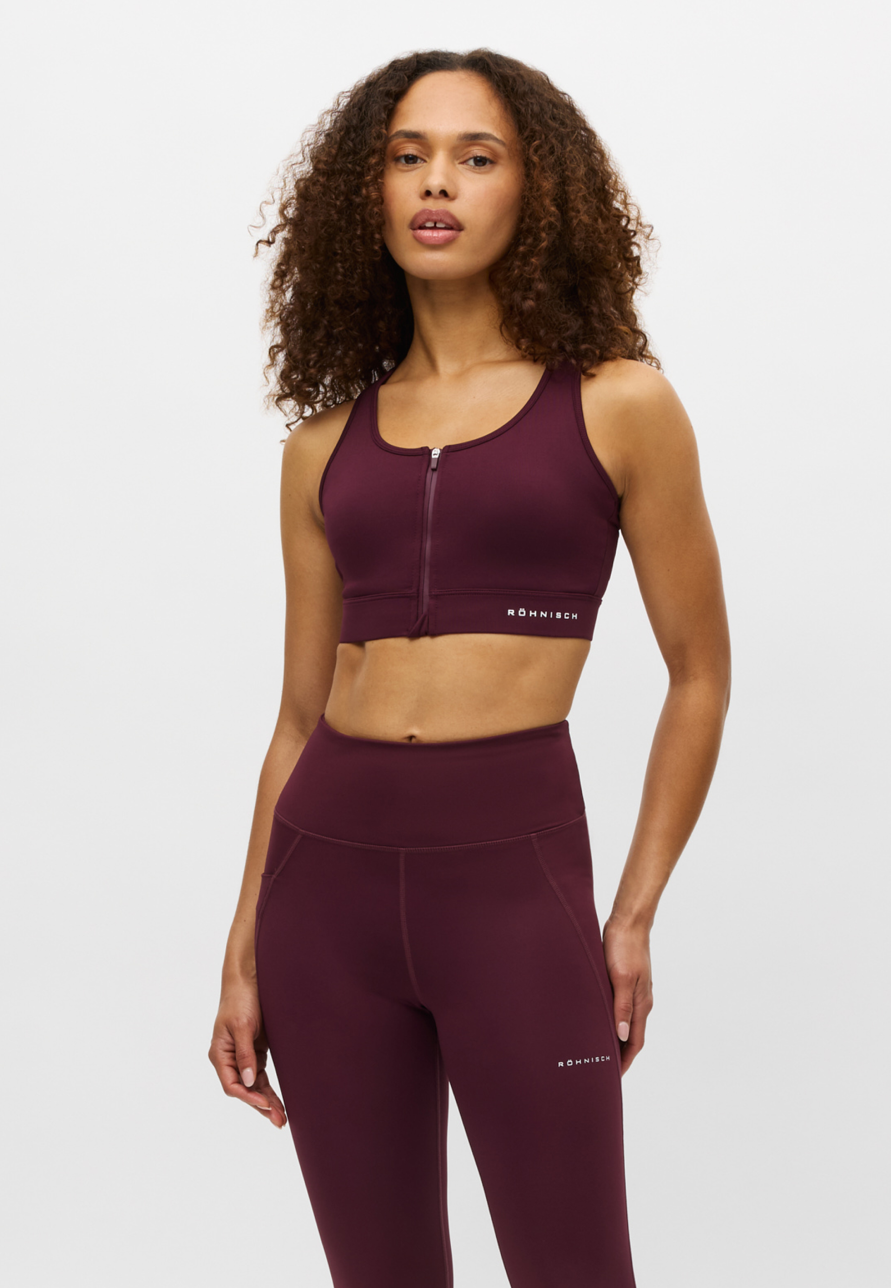 Essential Zip Sportsbra Lilla