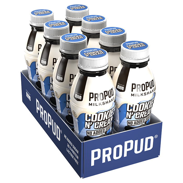8 x ProPud Protein Milkshake, 330 ml Cappuccino