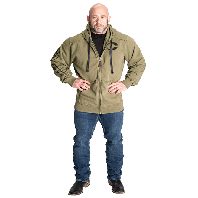 Pro Gym Hoodie Acid Wash Gr&oslash;nn