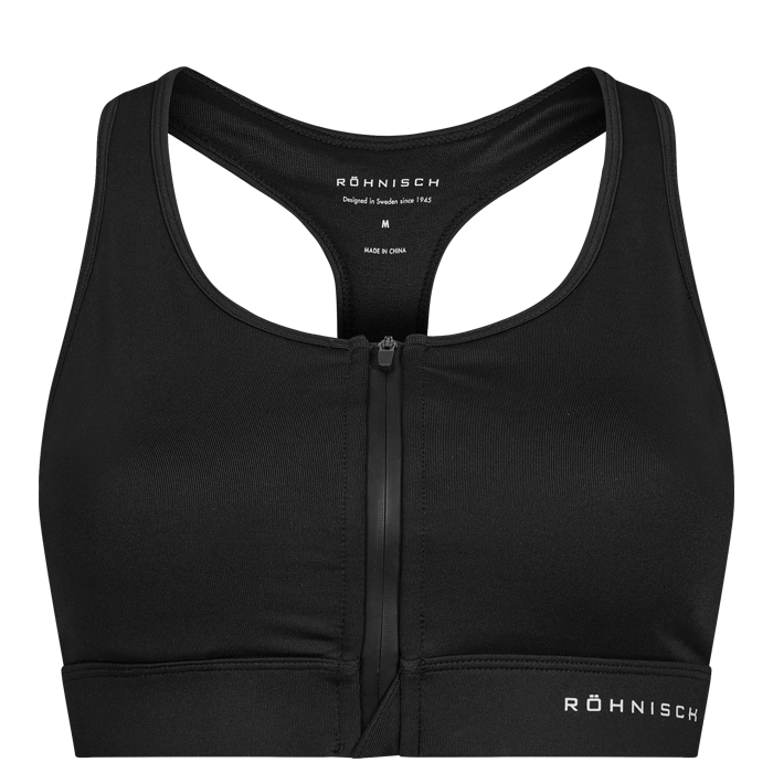 Essential Zip Sports-bh Svart