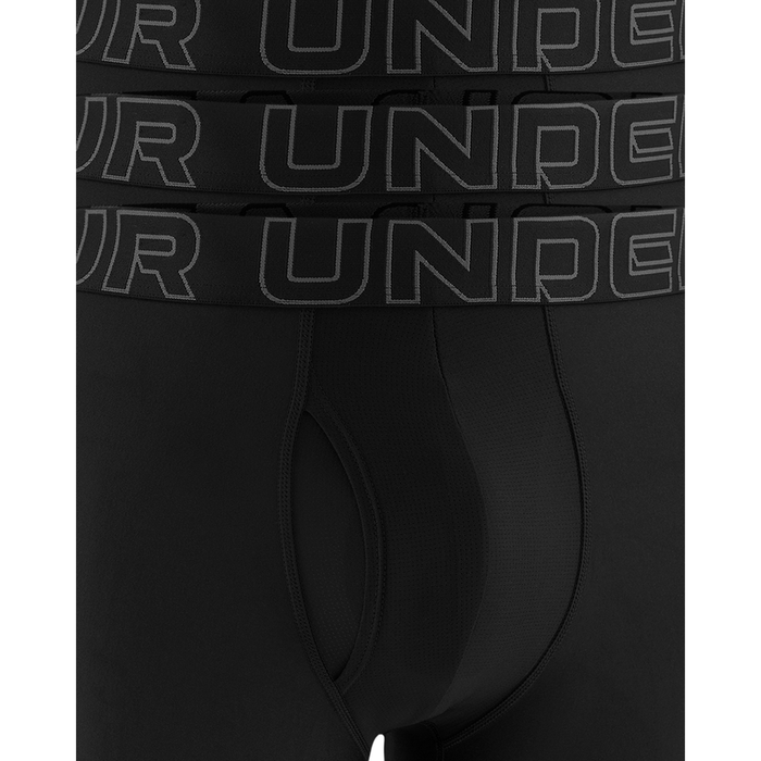 UA Performance Tech Solid 9" 3-Pack Black