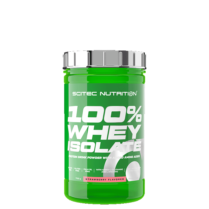 100% Whey Isolate Myseprotein 700 g strawberry
