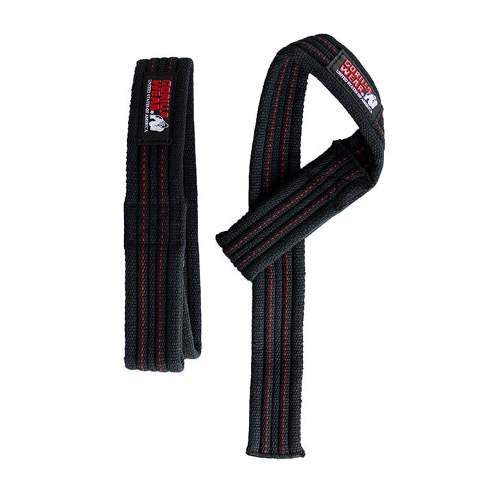Hardcore Lifting Straps Svart/R&oslash;d