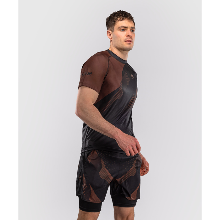 Venum NO-GI 6.0 Dry Tech T-shirt Black/Brown