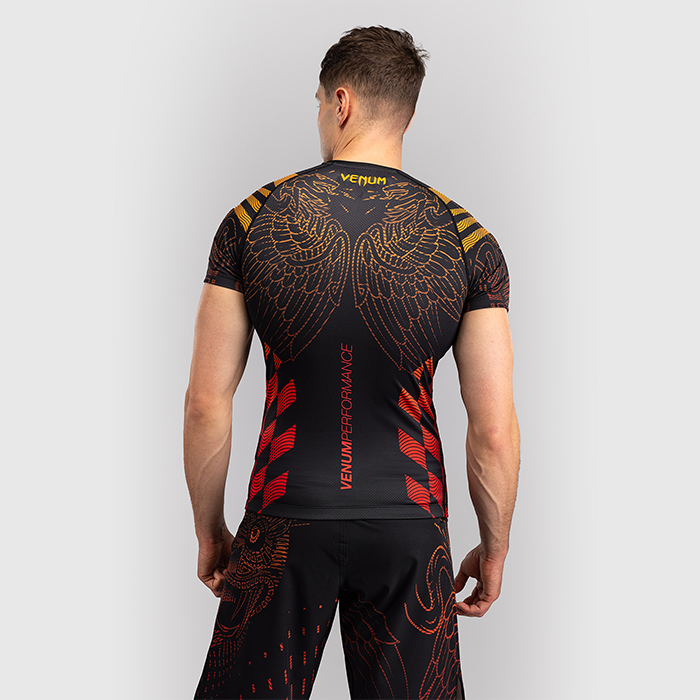 Venum Quetzal Fury Rashguard Svart R&oslash;d Oransje