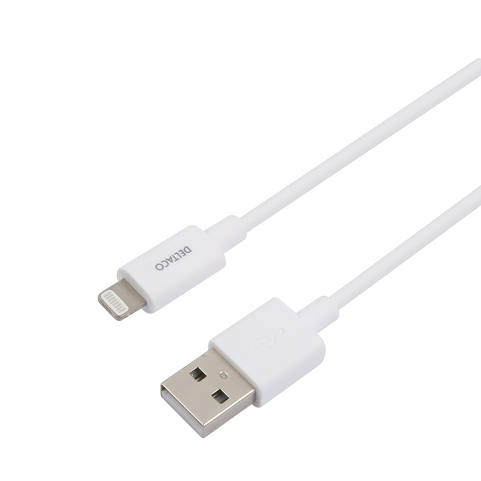 USB-A til Lightning Ladekabel Hvit 1 m