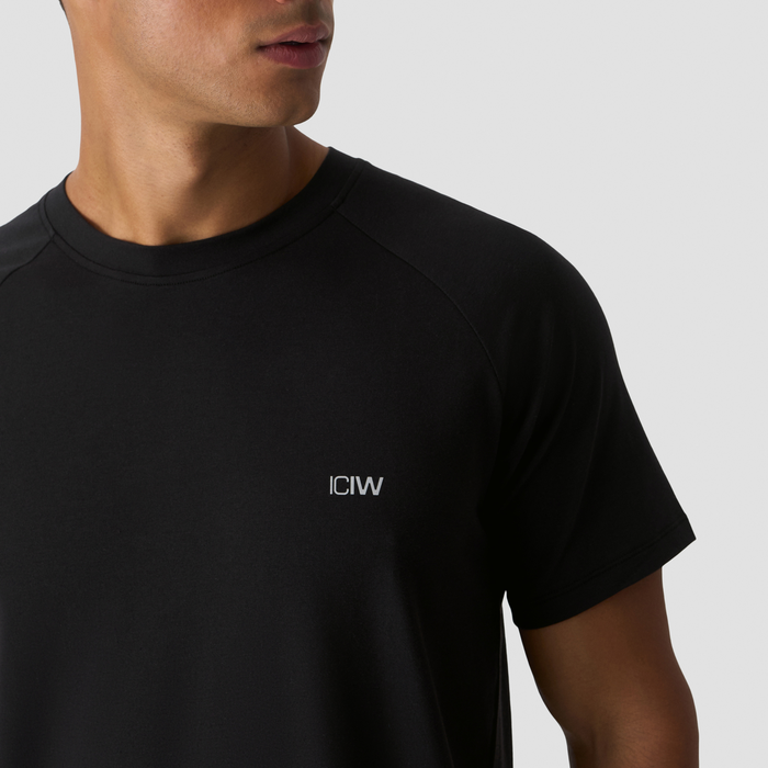 Workout Raglan T-skjorte Svart