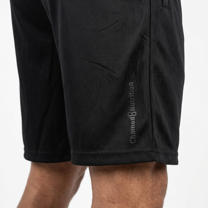 Chained Mesh Shorts Svart
