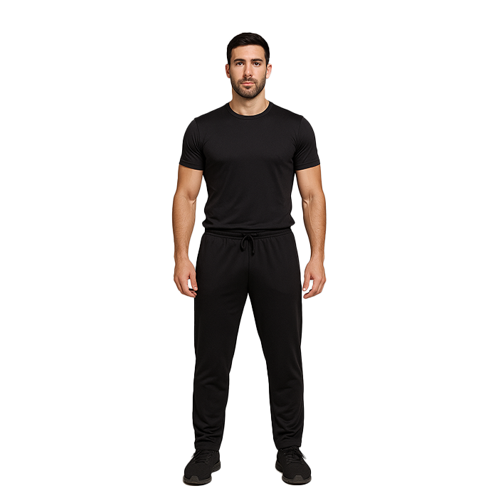 Star Straight Mesh Bukse Svart