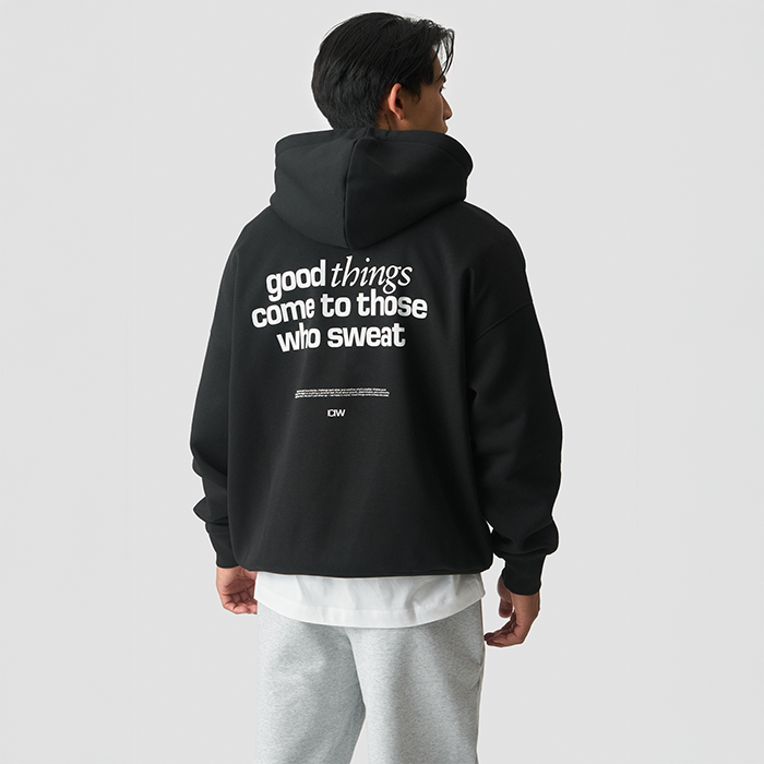Everyday Relaxed Hettegenser Print Svart