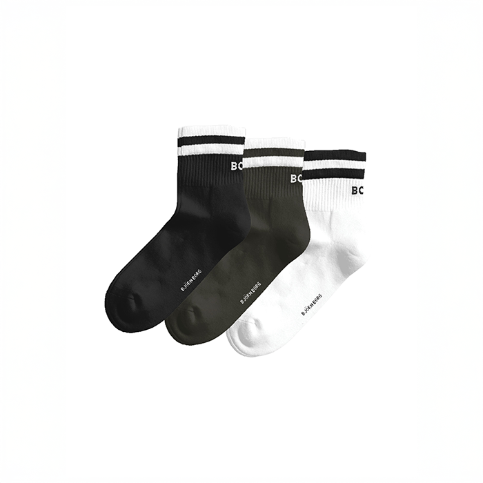 Classic Mid Ankle Sock 3‑pakning Multipack