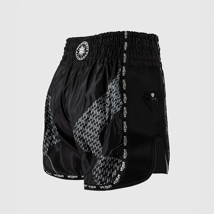Nexus Muay Thai-Shorts Svart S&oslash;lv
