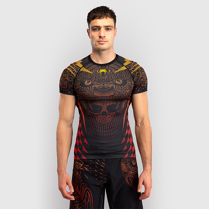 Venum Quetzal Fury Rashguard Svart R&oslash;d Oransje
