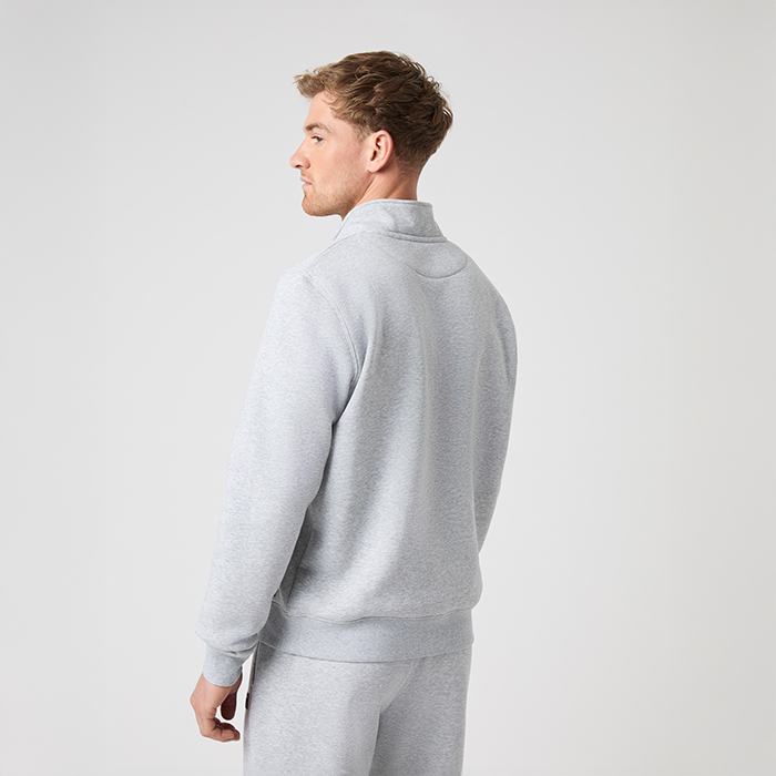 Centre Half Zip Tr&ouml;ja Gr&aring;