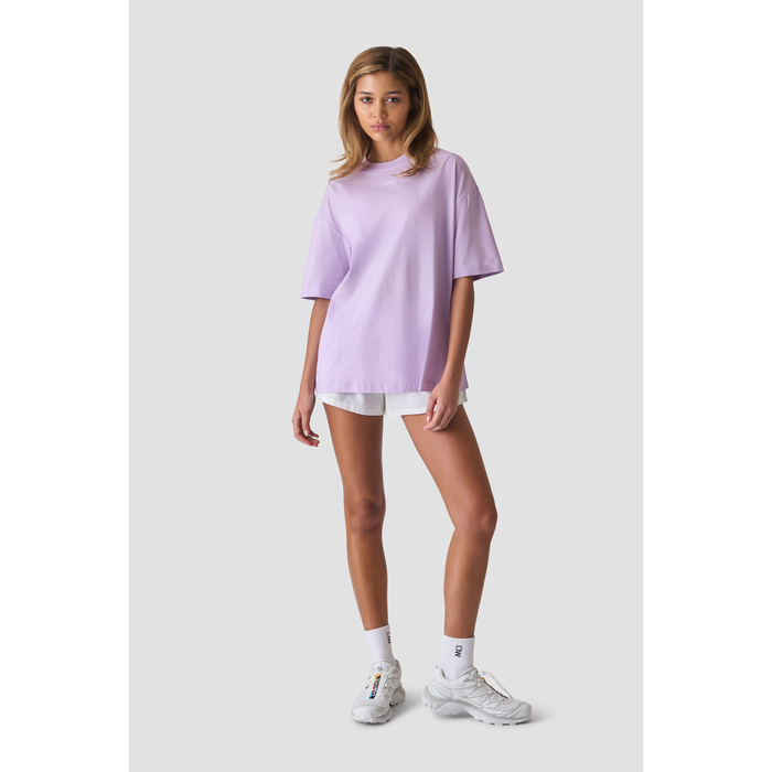Everyday Oversized Bomulls T skjorte Print Lilla