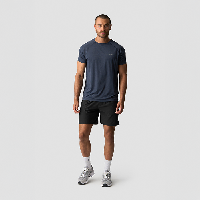Workout Melange T-skjorte Bl&aring;