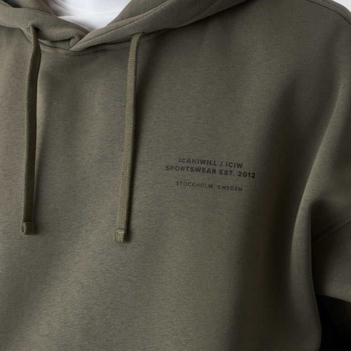 Everyday Relaxed Hoodie Gr&oslash;nn