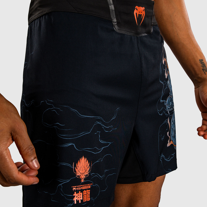 Venum Thunder Dragon Fightshorts Svart Gr&aring; Kobber