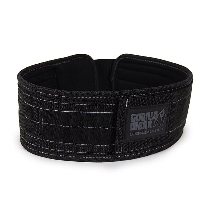 4 Inch L&oslash;ftebelte Nylon Svart