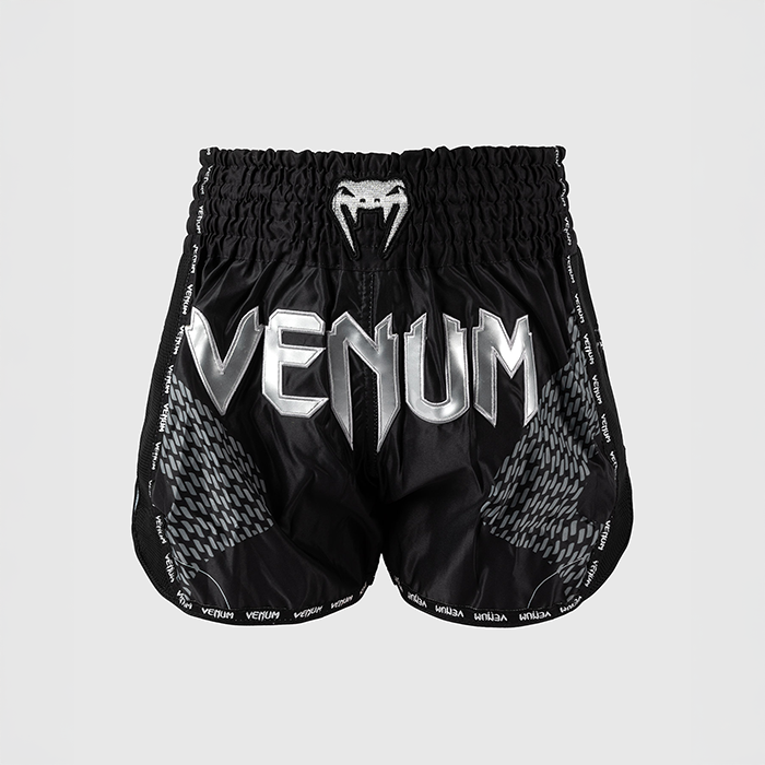 Nexus Muay Thai-Shorts Svart S&oslash;lv