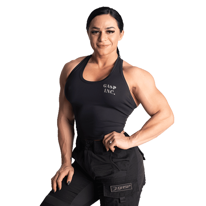 Hardcore Crop T-Back, Black 