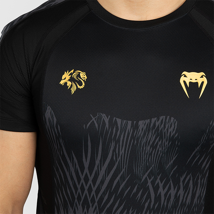 Venum X Chimaev Wild Borz Rashguard Kortermet Svart Gr&aring;