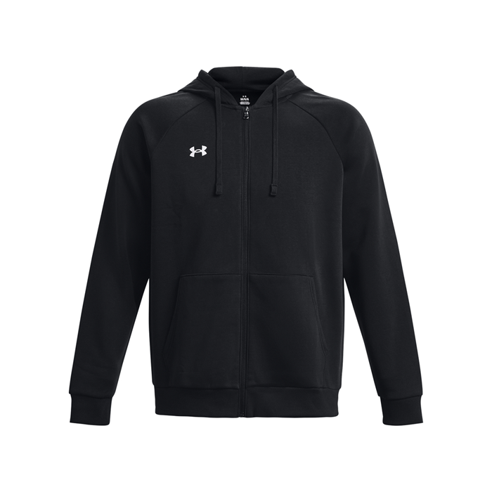 UA Rival Fleece FZ Hoodie Svart