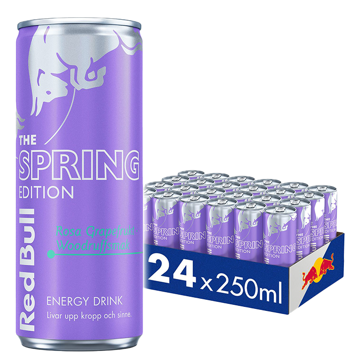 24 x Red Bull Energidrikk 250 ml Spring Edition