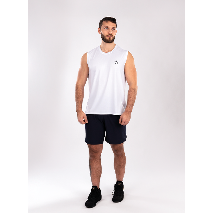Mesh-topp Hvit