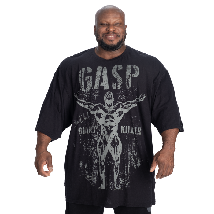 GK Slub Iron Tee, Washed Black