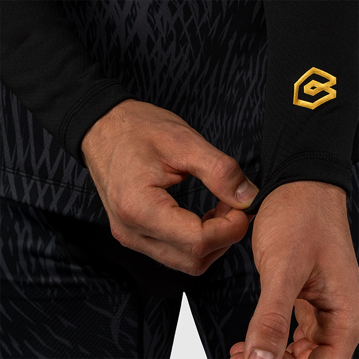 Venum X Chimaev Wild Borz Rashguard Langermet Svart Gr&aring;
