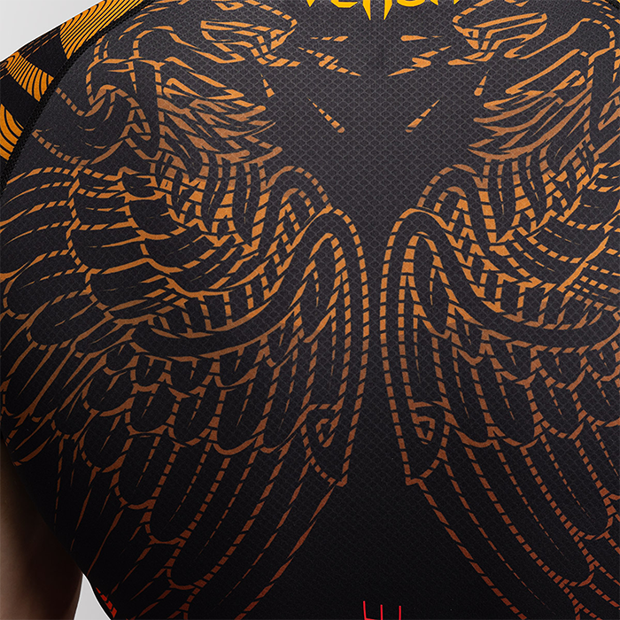 Venum Quetzal Fury Rashguard Svart R&oslash;d Oransje