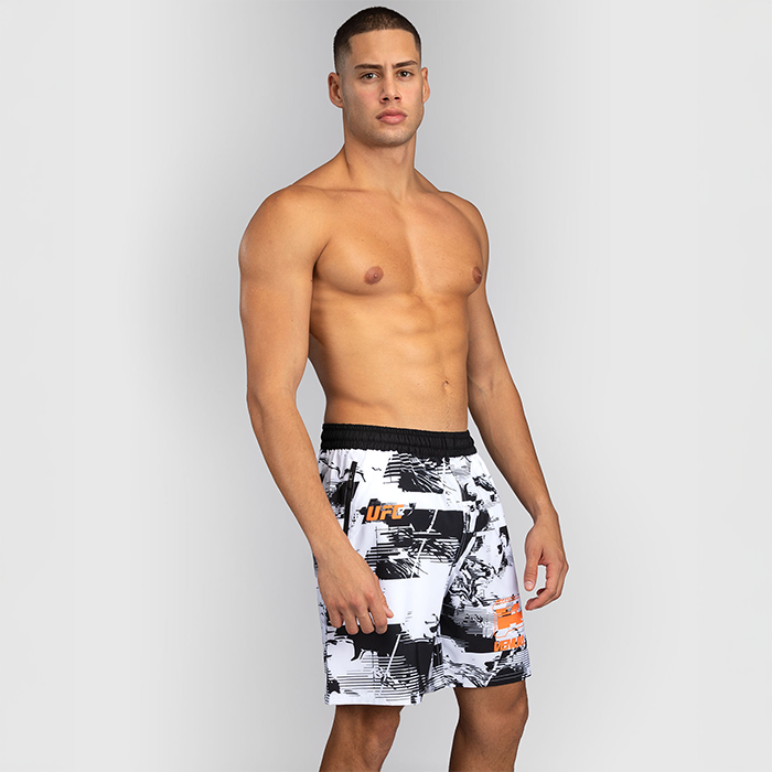 UFC Zenith by Venum Fight Week Treningsshorts Svart Hvit Oransje