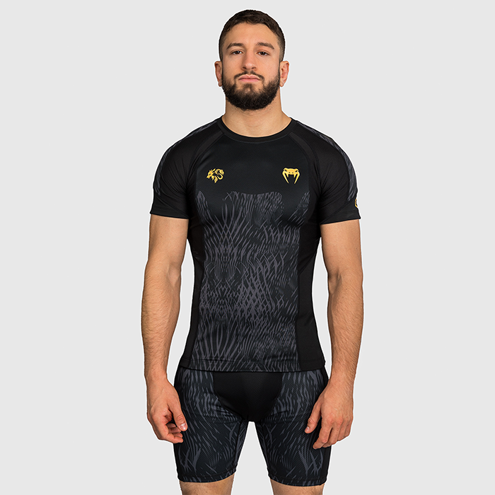 Venum X Chimaev Wild Borz Rashguard Kortermet Svart Gr&aring;