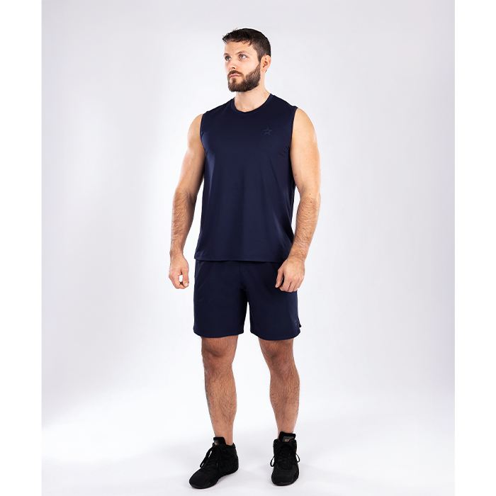 Mesh-topp Marinebl&aring;