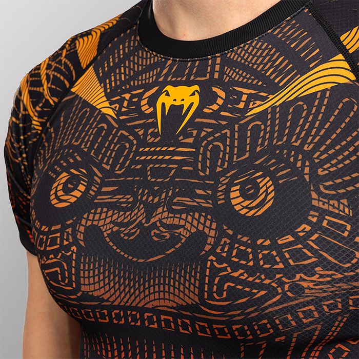 Venum Quetzal Fury Rashguard Svart R&oslash;d Oransje