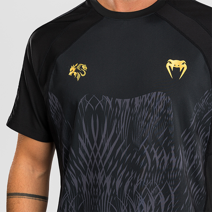 Venum X Chimaev Wild Borz Dry Tech T-skjorte Svart Gr&aring;