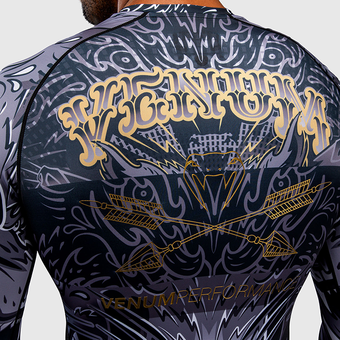 Venum Wolf Atak Rashguard Langermet Svart Gr&aring;