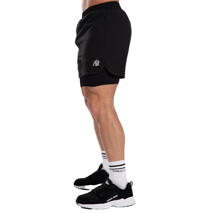 Cortez 2-i-1 Shorts, Black