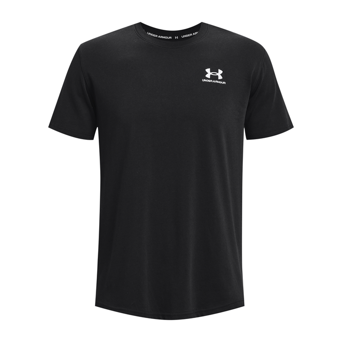 UA M Logo EMB Heavyweight SS Black